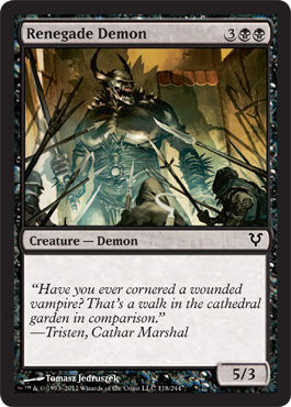 Renegade Demon - Avacyn Restored Spoiler