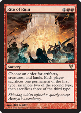 Rite of Ruin - Avacyn Restored Spoiler