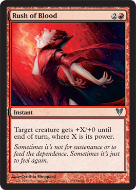 Rush of Blood - Avacyn Restored Spoiler