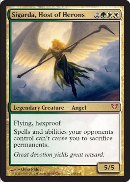 Avacyn Restored Spoiler - Sigarda, Host of Herons