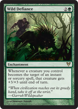 Wild Defiance - Avacyn Restored Spoiler