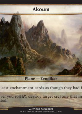 Akoum - Planechase Spoiler