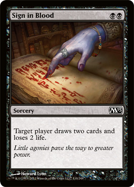 Sign in Blood - MTG M13 Spoiler