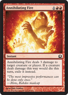 Annihilating Fire - Return to Ravnica Spoiler