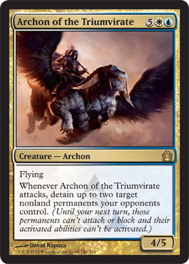 Archon of the Triumvirate - Return to Ravnica MTG Spoiler