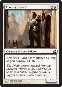 Armory Guard - Return to Ravnica Spoiler