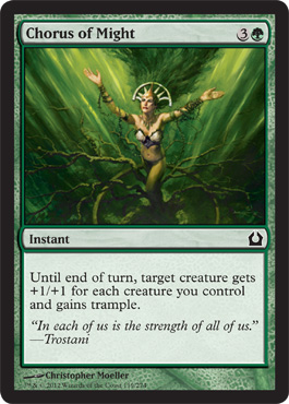 Chorus of Might - Return to Ravnica Spoiler