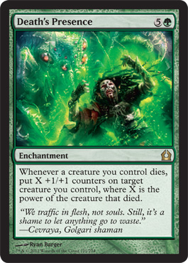 Death's Presence - Return to Ravnica MTG Spoiler