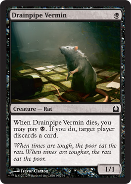 Drainpipe Vermin - Return to Ravnica Spoiler