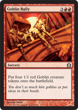 Goblin Rally - Return to Ravnica Spoiler