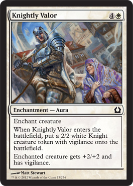 Knightly Valor - Return to Ravnica Spoiler