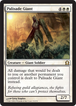 Palisade Giant - Return to Ravnica Spoiler