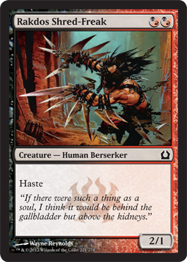 Rakdos Shred-Freak - Return to Ravnica Spoiler