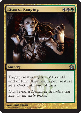 Rites of Reaping - Return to Ravnica Spoiler