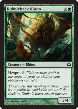 Rubbleback Rhino - Return to Ravnica Spoiler