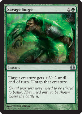 Savage Surge - Return to Ravnica Spoiler