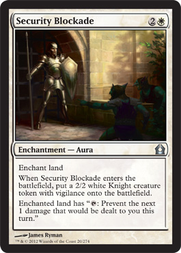 Security Blockade - Return to Ravnica Spoiler