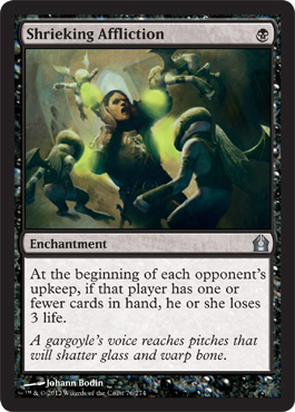 Shrieking Affliction - Return to Ravnica Spoiler