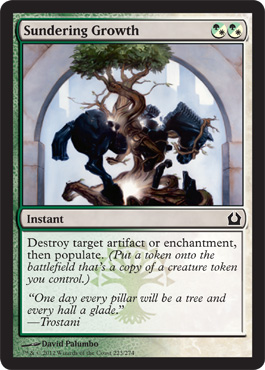 Sundering Growth - Return to Ravnica Spoiler