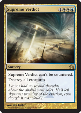 Supreme Verdict - Return to Ravnica MTG Spoiler