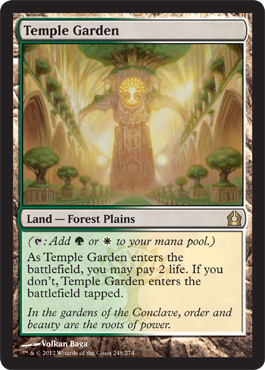 Temple Garden - Return to Ravnica Spoiler