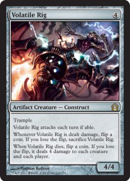 Volatile Rig - Return to Ravnica MTG Spoiler