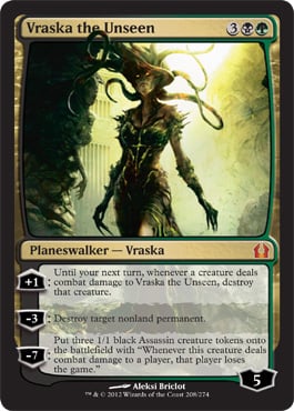 Vraska the Unseen - Return to Ravnica Planeswalker Spoiler