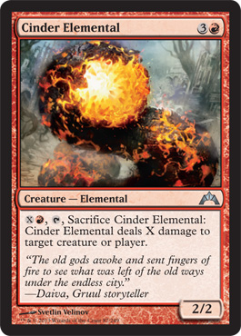 Cinder Elemental - Gatecrash Spoiler