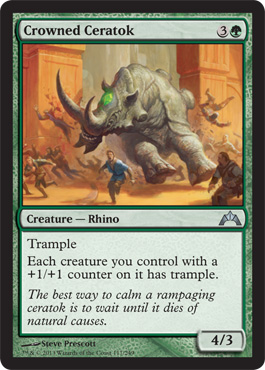 Crowned Ceratok - Gatecrash Spoiler