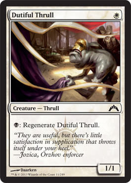 Dutiful Thrull - Gatecrash Spoiler