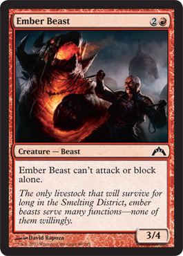 Ember Beast - Gatecrash Spoiler