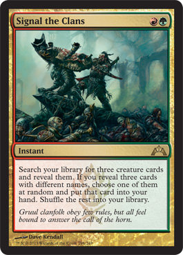 Signal the Clans - Gatecrash MTG Spoiler