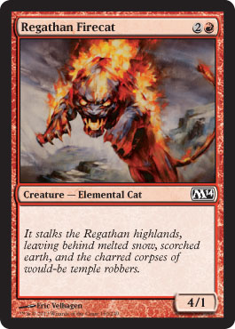 Regathan Firecat - M14 MTG Spoiler