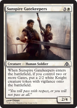 Sunspire Gatekeepers - Dragon's Maze Spoiler