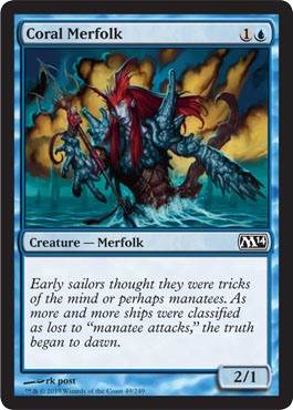 Coral Merfolk - M14 Spoiler