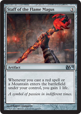 Staff of the Flame Magus - M14 Core Set