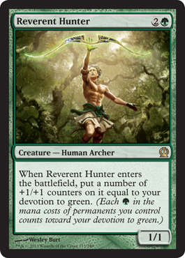 Reverent Hunter - Theros Visual Spoiler