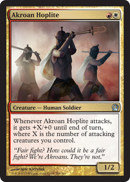 Akroan Hoplite - Theros Spoiler