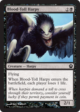 Blood-Toll Harpy - Theros Spoiler