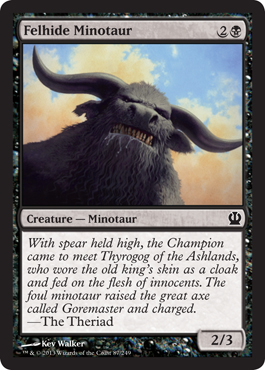 Felhide Minotaur - Theros Spoiler