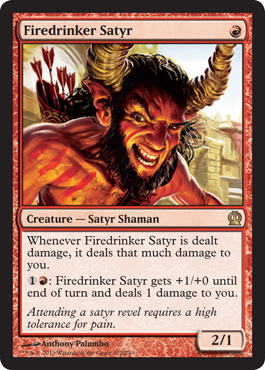 Firedrinker Satyr - Theros Spoiler