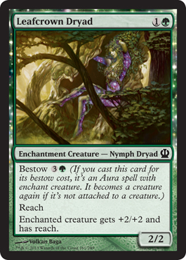 Leafcrown Dryad - Theros Spoiler