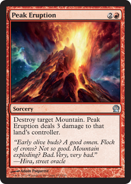 Peak Eruption - Theros Spoiler