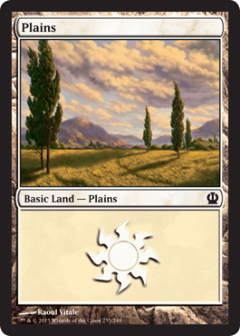 Plains 4 - Theros Spoiler