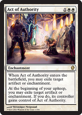 Act of Authority - Commander 2013 Spoiler