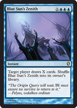 Blue Sun’s Zenith - Commander 2013 Spoilers