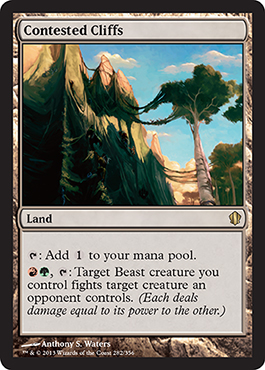 Contested Cliffs - Commander 2013 Spoiler