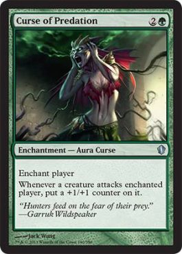 Curse of Predation - Commander 2013 Spoiler