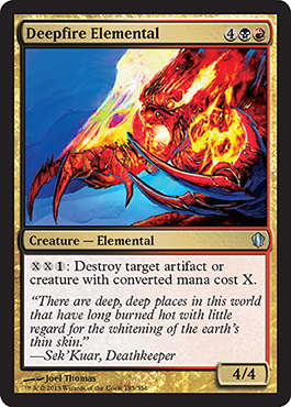 Deepfire Elemental - Commander 2013 Spoiler