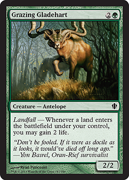 Grazing Gladehart - Commander 2013 Spoiler